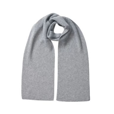 Joshua Ellis Rib Knitted Cashmere Scarf