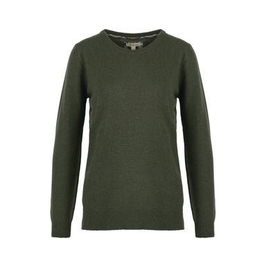 Barbour Pendle Knitted Jumper — Warm Olive