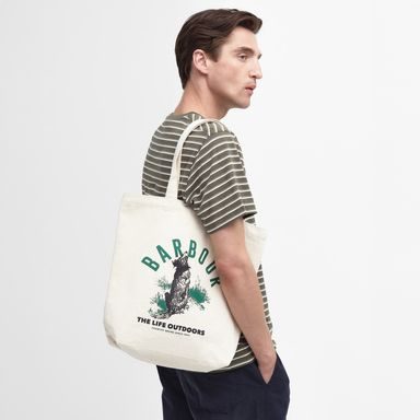 Barbour Printed Canvas Tote
