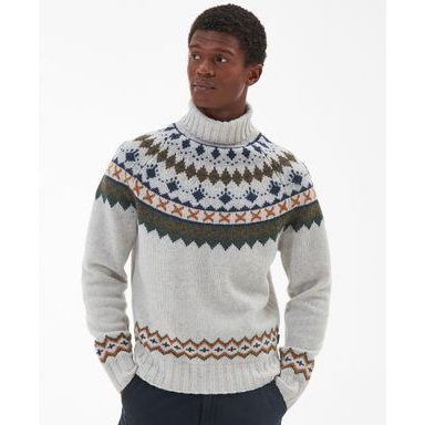 Barbour Roose Roll-Neck Jumper — Whisper Classic White