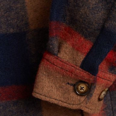 Portuguese Flannel Linen Camp Collar — Terracotta