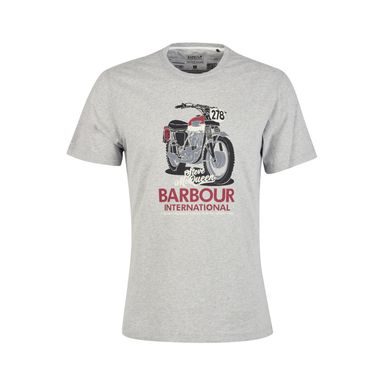 T-Shirt aus Baumwolle Barbour International Tanner Tee - Grey Marl
