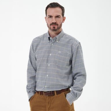 Barbour Henderson Thermo Weave Shirt — Whisper Classic White