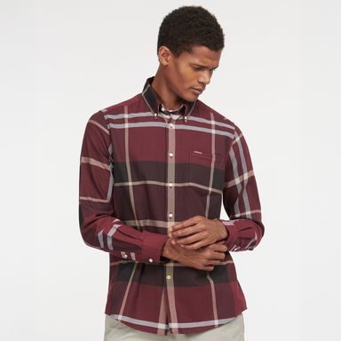 Barbour Dunoon Tailored Shirt — Winter Red
