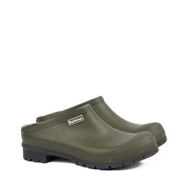 Barbour Quinn Clogs — Olive