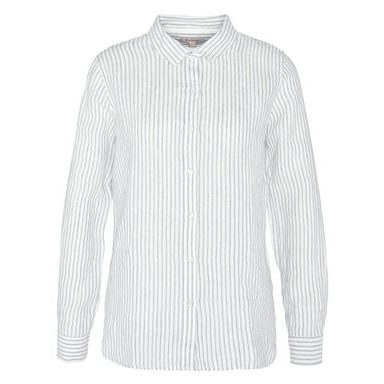 Barbour Hampton Relaxed Linen Shirt — Lemon Souffle