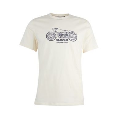 Barbour International Gear T-Shirt — Whisper Classic White