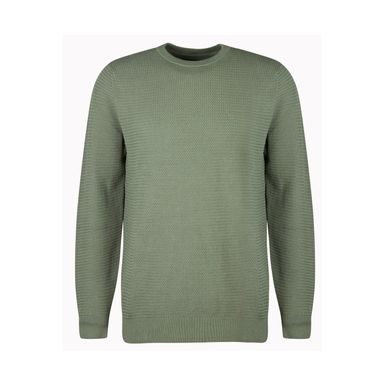 Pullover aus Baumwolle Barbour Fleming Knitted Crew Neck Jumper - Agave Green