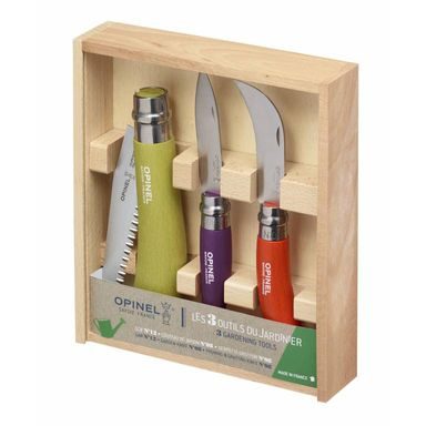 Opinel Gartenset aus Säge, Ast- und Gartenmesser