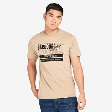 T-Shirt aus Baumwolle Barbour International Barry Tee - Coriander