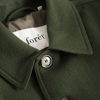 Portuguese Flannel Linen Camp Collar — Terracotta