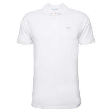 Barbour Lightweight Sports Polo Shirt — Classic White