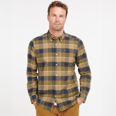 Barbour Valley Tailored Shirt — Stone
