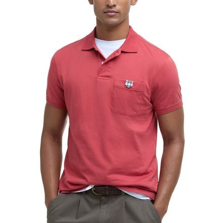 Barbour Tothill Tailored Fit Poloshirt — Rot Spice