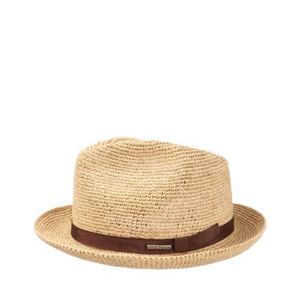 Stetson Crocheted Raffia Fedora