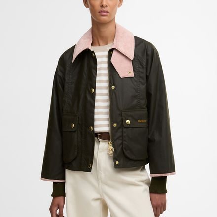 Barbour Cropped Beadnell Waxed Jacket