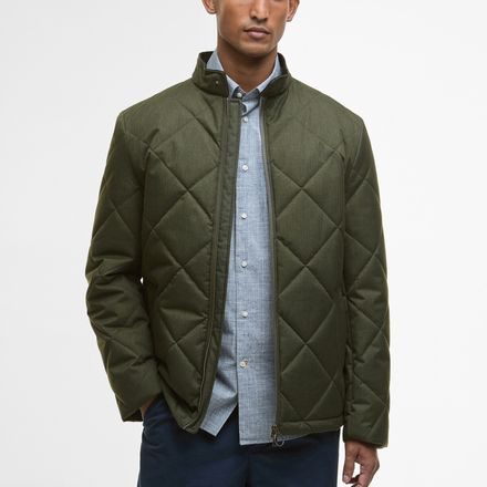 Barbour City Harrington Quilted Jacket — Olive