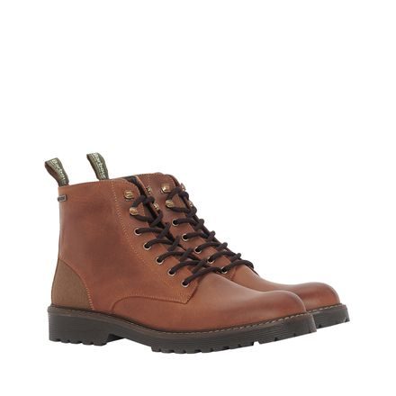 Barbour Harvey Derby Boots — Teak