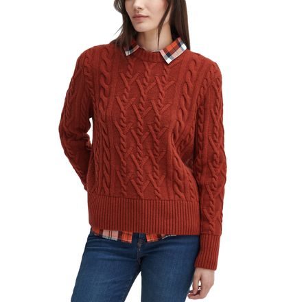 Barbour Solway Cable-Knit Crew Neck Jumper