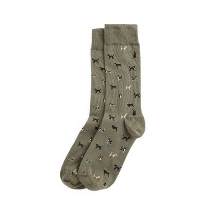 Barbour Mavin Socks — Mid Olive / Dog