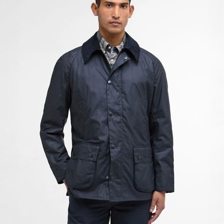 Barbour Ashby Wax Jacket — Navy