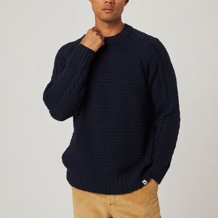 Peregrine Winston Crew Jumper — Navy