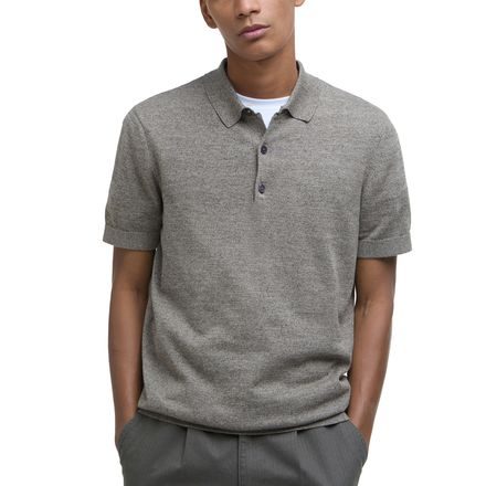 Barbour Buston Strickpoloshirt — Uniform Green
