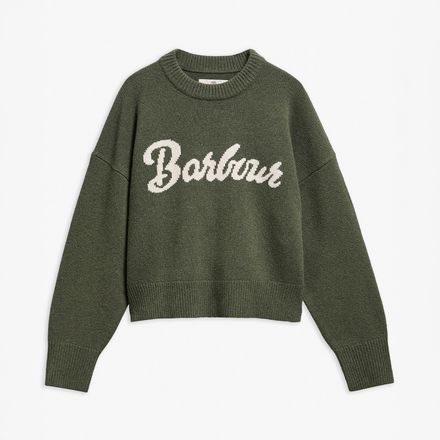 Barbour Ivybridge Knitted Jumper — Olive
