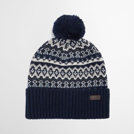 Barbour Marlow Fair Isle Beanie — Navy