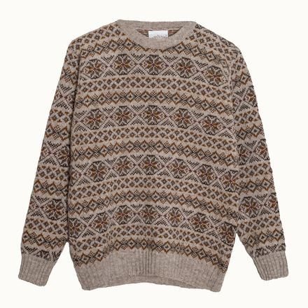 Jamieson's Fair Isle Jumper — Stone