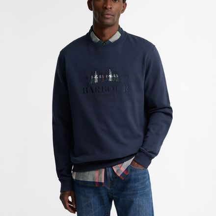 Barbour Evergreen Crew Neck Sweatshirt — Creek Navy