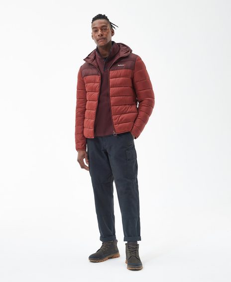 Barbour Kendle Baffle Quilted Jacket — Russet