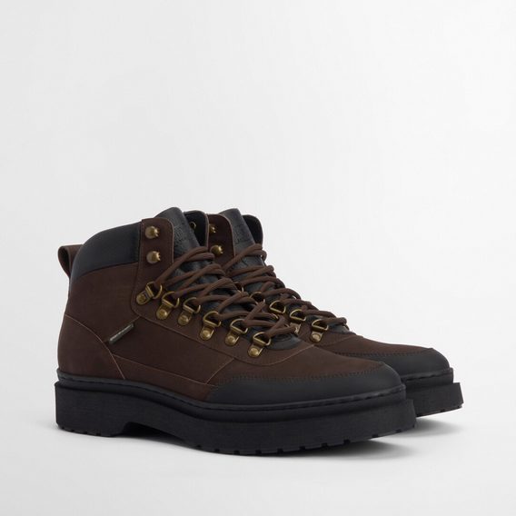 Barbour Sidwood Hiking Boots — Brown Nubuck