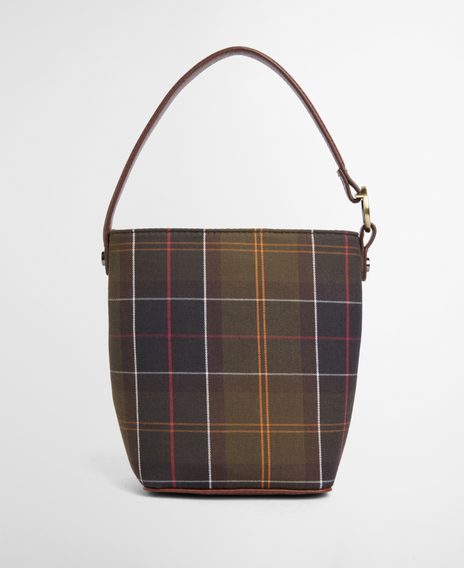Barbour Cedar Mini Tartan Bucket Bag