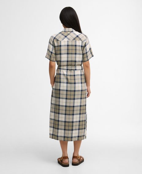 Barbour Fern Midi Dress — Dress Navy Tartan