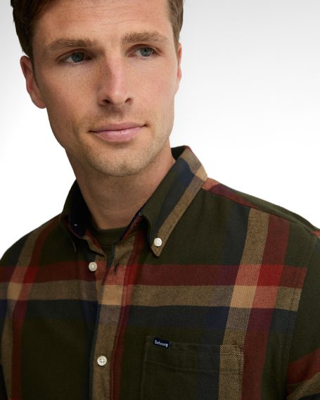 Barbour Folley Tailored Shirt — Olive