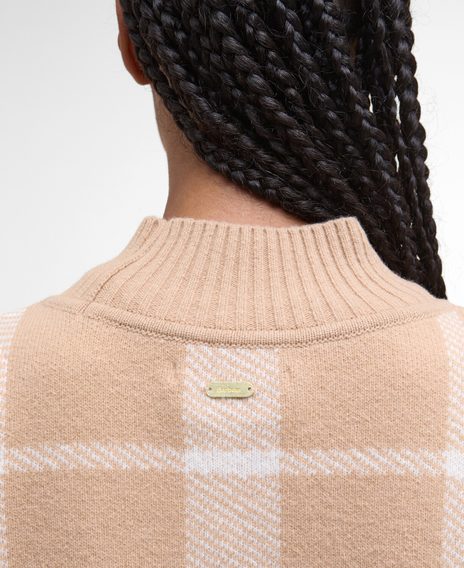 Barbour Harriet Tartan High-Neck Jumper