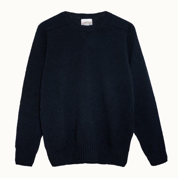 Jamieson's Saddle Shoulder Jumper — Navy