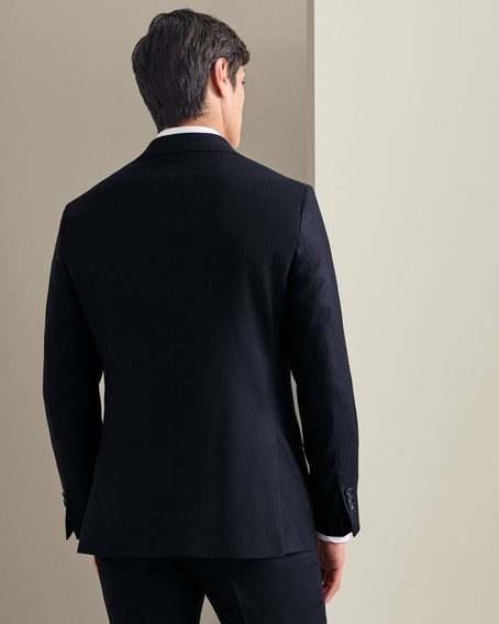 Charles Tyrwhitt Italian Flannel Suit Jacket — Navy