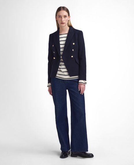 Barbour Darly Military Blazer — Navy