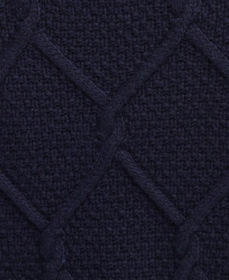 Barbour Burne Crew Neck Jumper — Navy