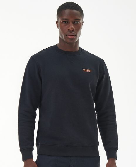 Barbour International Charlton Crew Neck Sweatshirt — Classic Black