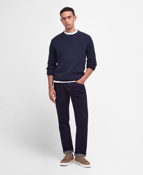 Barbour Cathil Crew Neck Jumper — Classic Navy