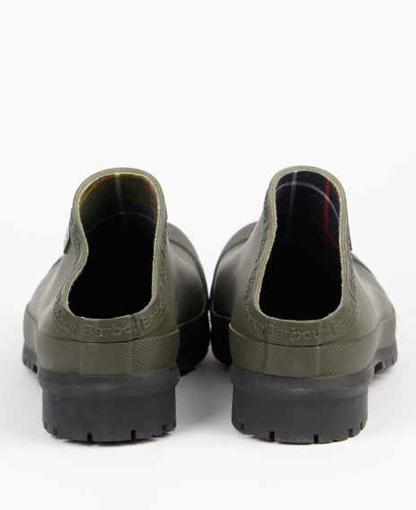 Barbour Quinn Clogs — Olive