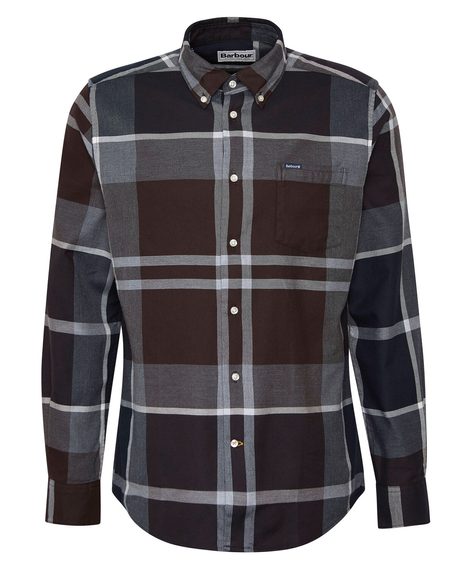 Barbour Dunoon Tailored Shirt — Midnight Oak Tartan