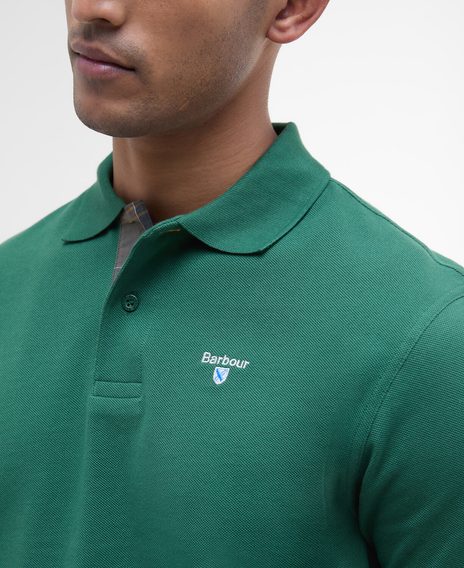 Barbour Tartan Pique Polo Shirt — Racing Green