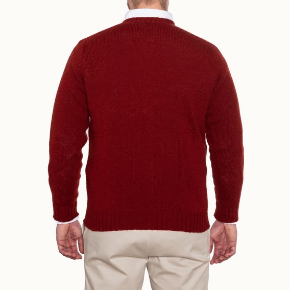 Jamieson's Saddle Shoulder Jumper — Ruby