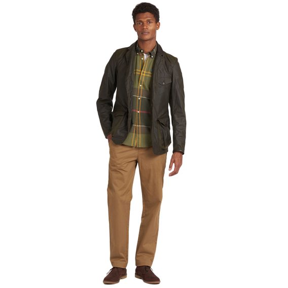 Barbour Beacon Sports Wax Jacket — Olive