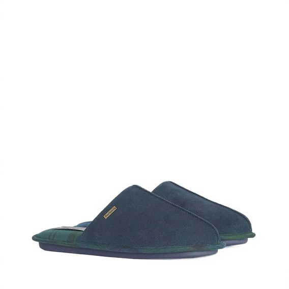 Barbour Foley Slippers — Navy