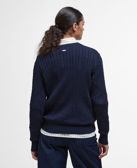 Barbour Hartland Crew Neck Jumper — Navy